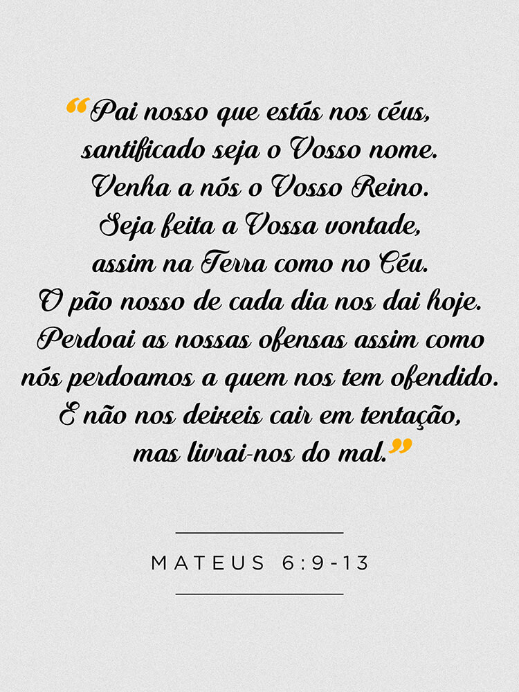 O que quer dizer Mateus 6 9?