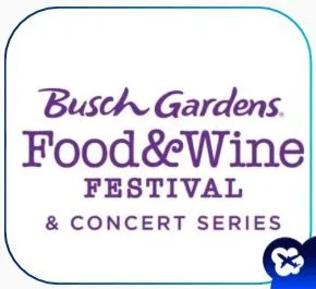 Programação do Food & Wine Festival no Busch Gardens