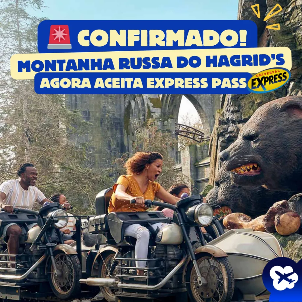 Agora é oficial: Montanha russa do Hagrid's, agora aceita o Universal Express Pass!