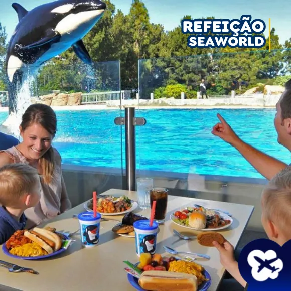 Passe Refeição com as Orcas - SeaWorld Orlando