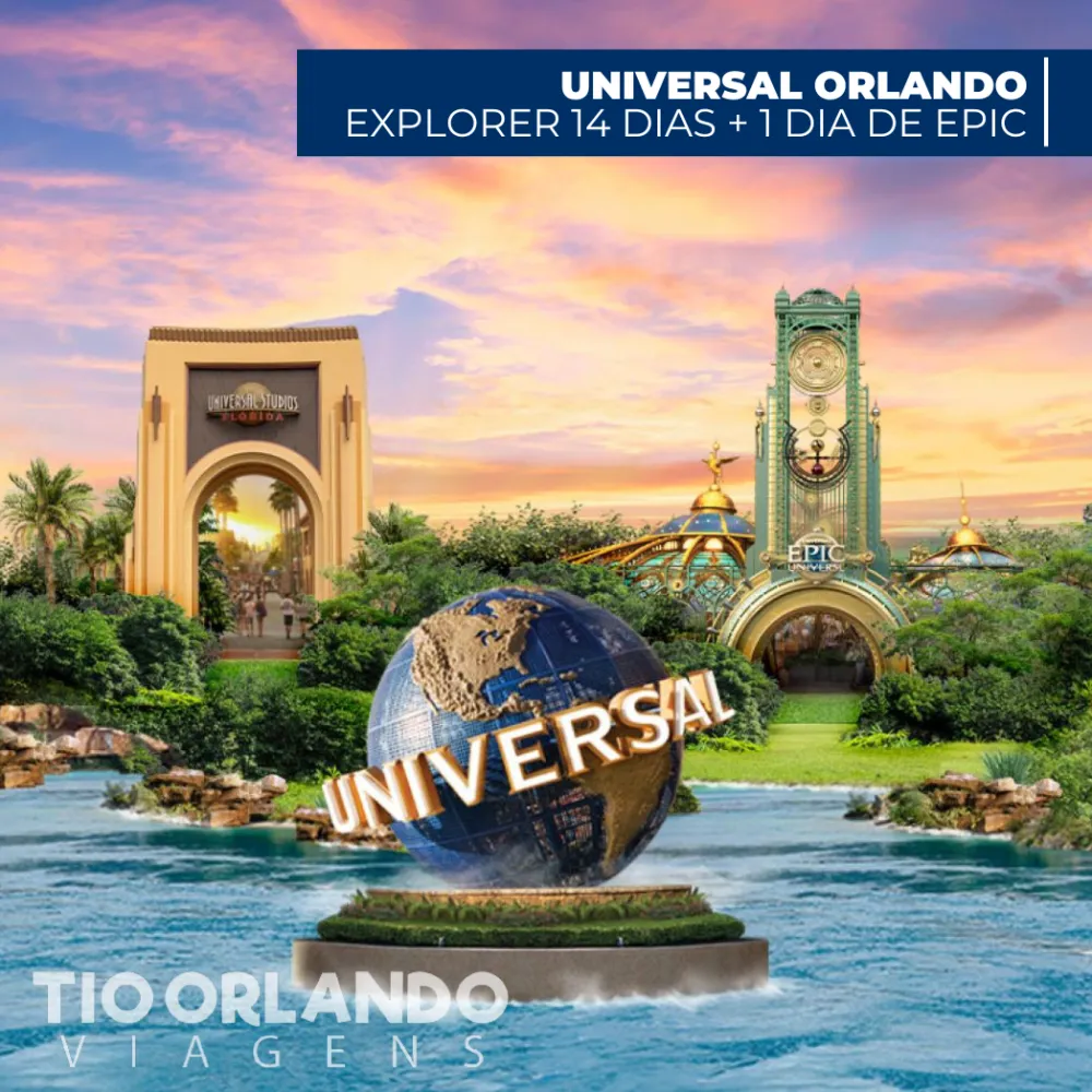 Universal Orlando - Explorer 14 dias - Park-to-Park + 1 dia Epic Universe