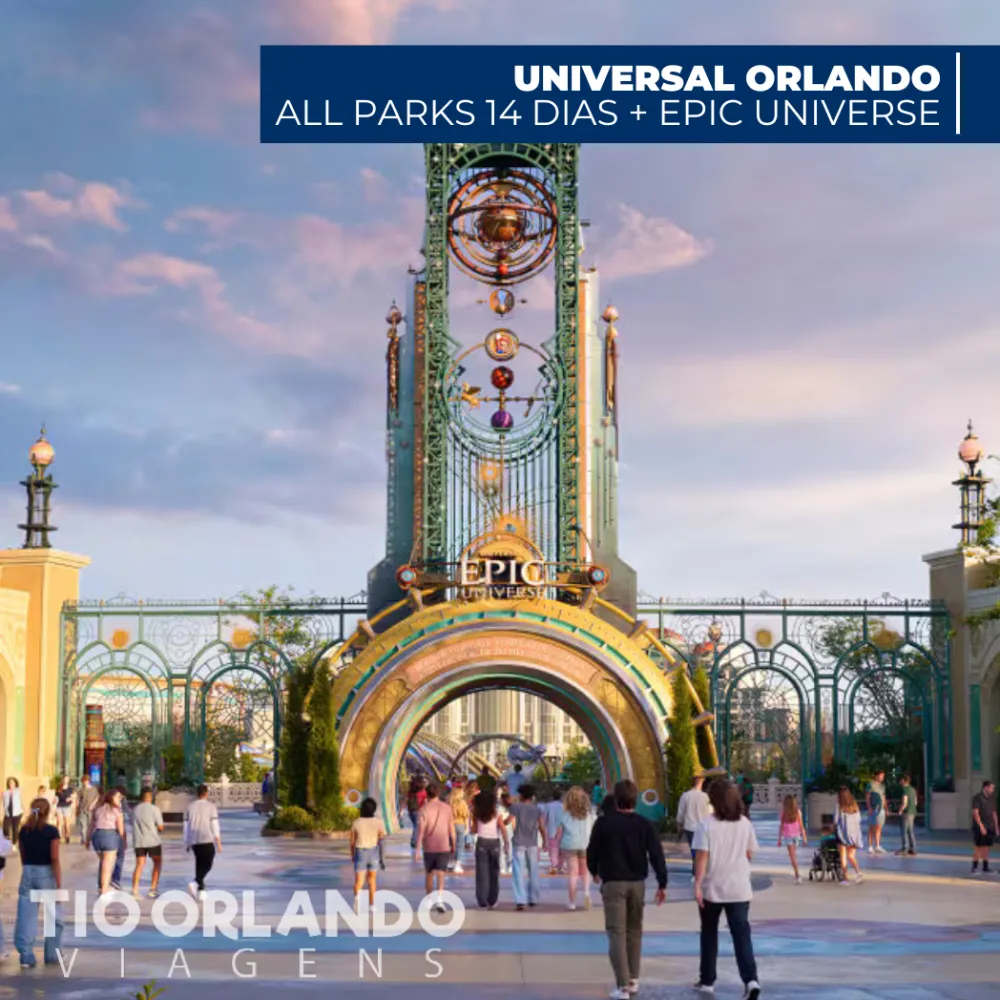 Universal Orlando - 14 dias All Parks, com Epic Universe - 2026