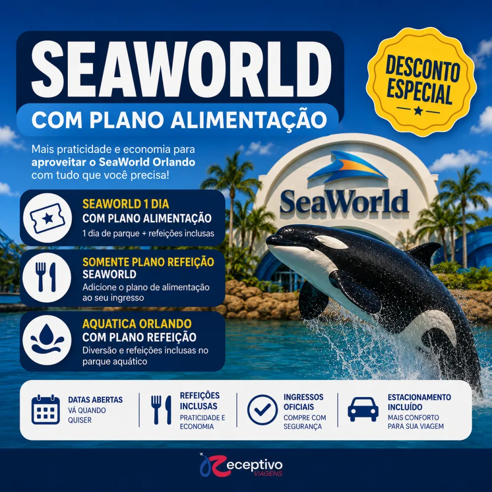 SeaWorld com Plano Alimentação