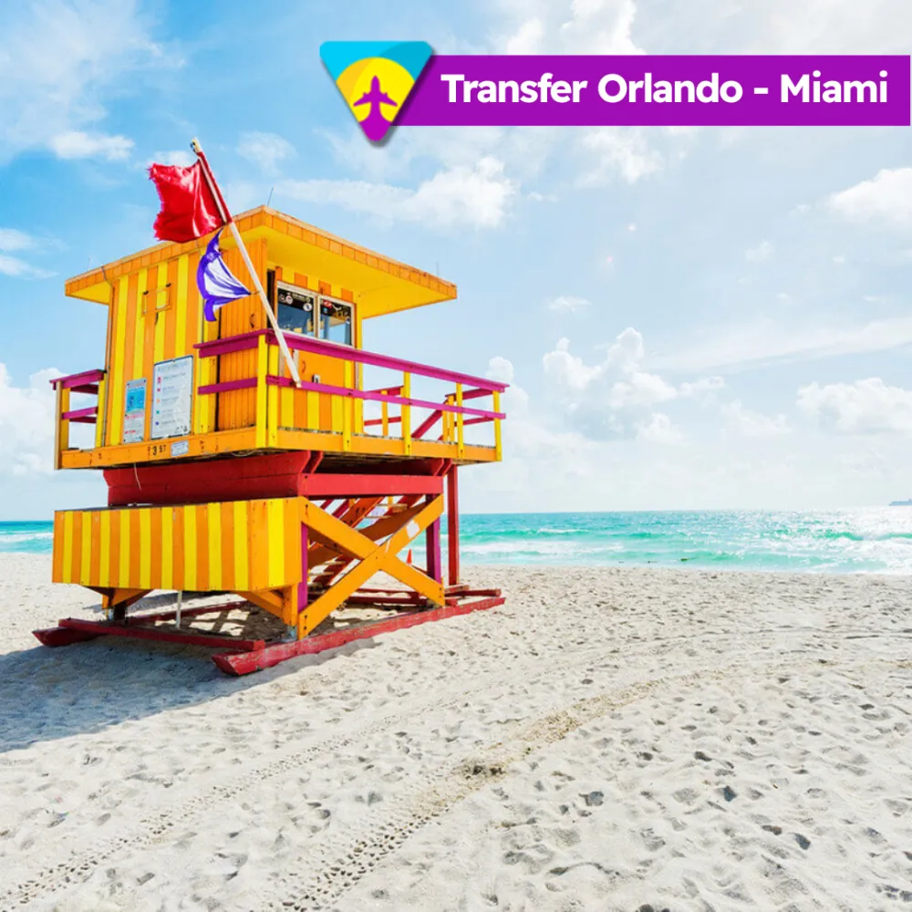 Transfer de Orlando a Miami ou Miami a Orlando - até 5 pessoas