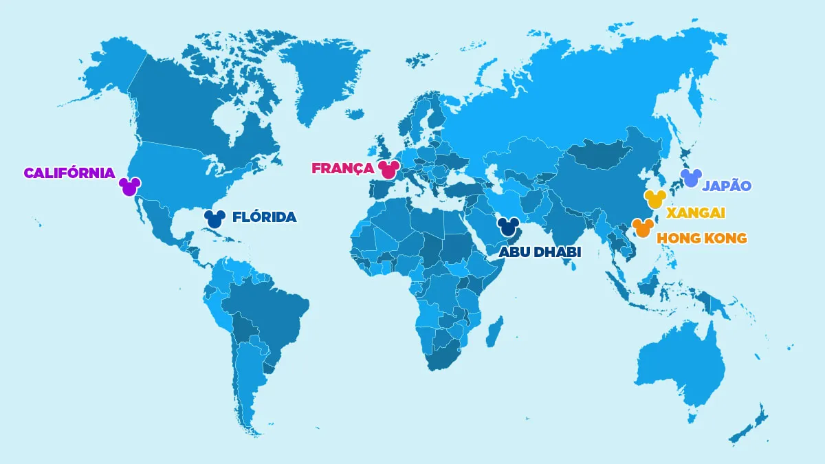 parques disney no mundo